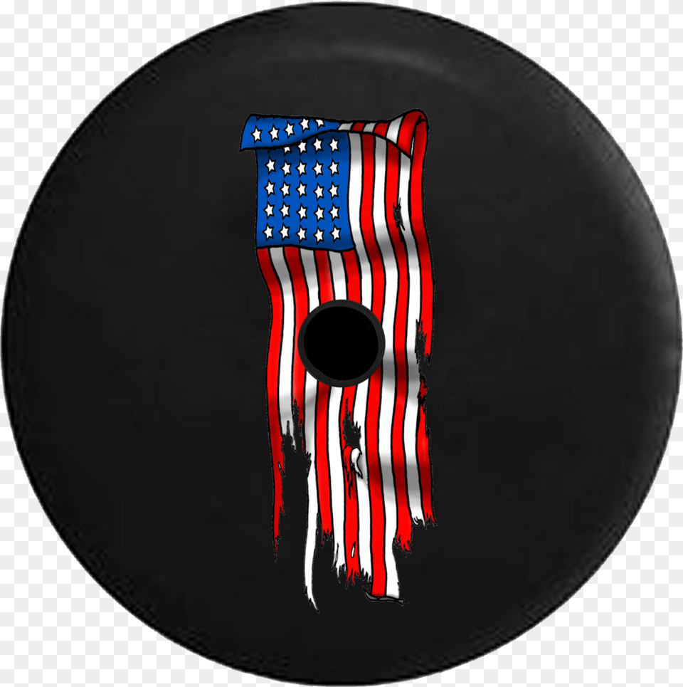 Jeep Wrangler Jl Backup Camera Vertical Tattered American American Flag Tattoo Designs, American Flag Free Transparent Png
