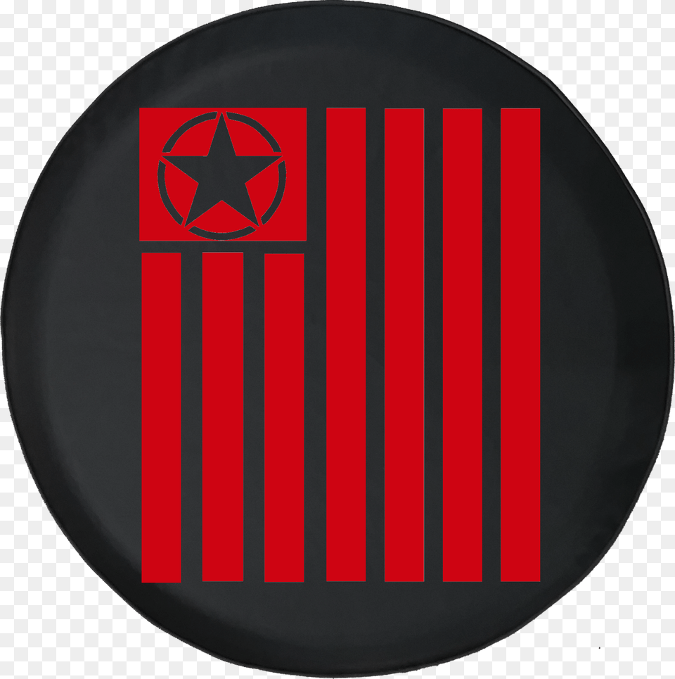 Jeep Wrangler Tire Cover With Tactical Military Star Circle, Badge, Logo, Symbol Png Image