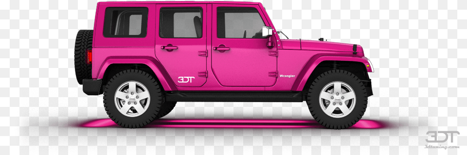 Jeep Wrangler Unlimited Suv 2008 Tuning Jeep Wrangler Unlimited Pink, Car, Vehicle, Transportation, Wheel Png