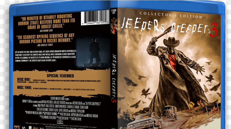 Jeepers Creepers Ii Jeepers Creepers 3 Blu Ray Cover, Adult, Male, Man, Person Png