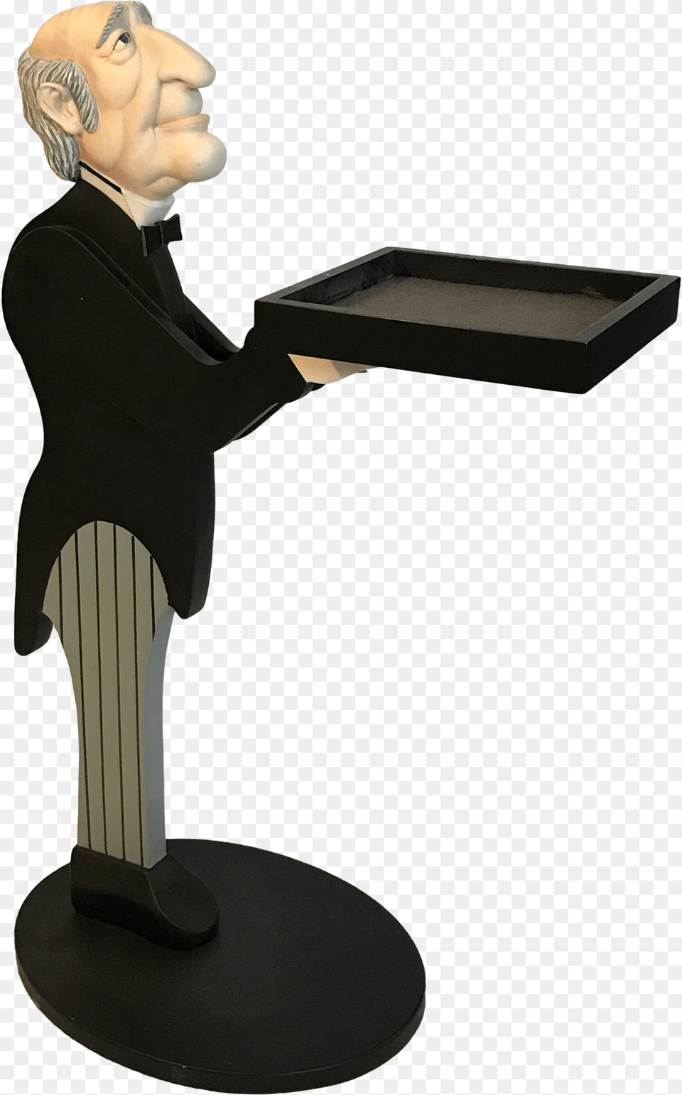 Jeeves The Drinks Table Chairish Figurine, Adult, Female, Person, Woman Png Image