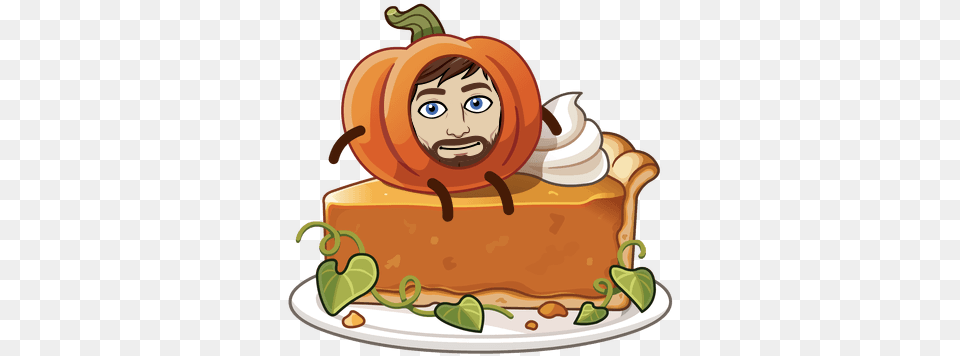 Jeff Bigham Pumpkin Pie Bitmoji, Birthday Cake, Cake, Cream, Dessert Free Png