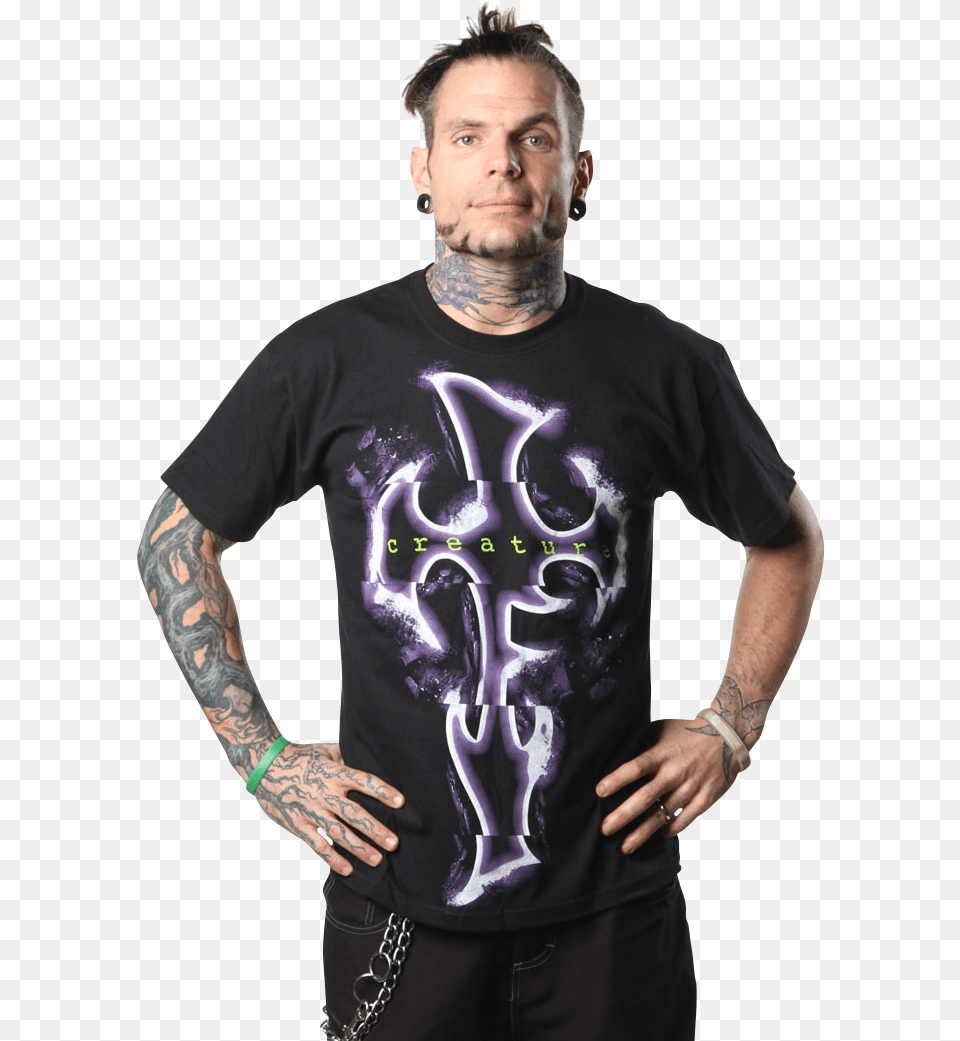 Jeff Hardy Image James Storm, Tattoo, T-shirt, Skin, Person Free Png