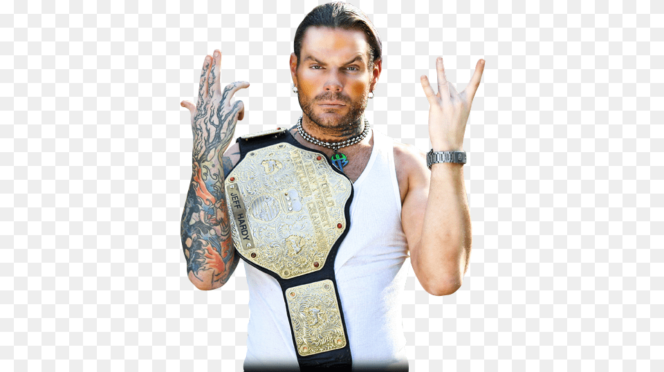 Jeff Hardy Transparent Jeff Hardy, Tattoo, Skin, Person, Body Part Png Image