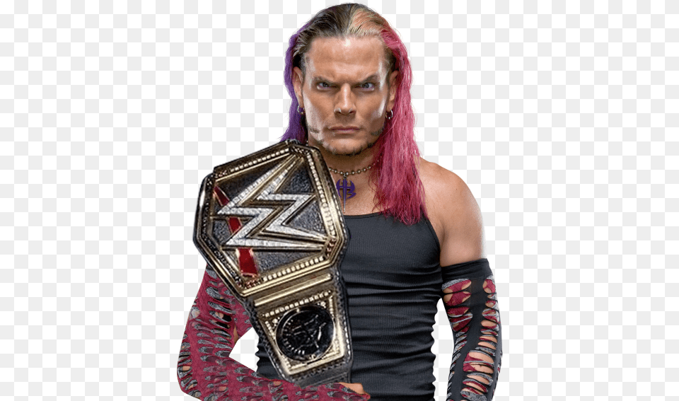 Jeff Hardy Wwe Champion By Hamidpunk Jeff Hardy And, Accessories, Adult, Person, Man Png Image