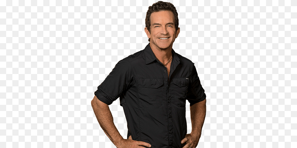 Jeff Probst White Background, Clothing, Long Sleeve, Shirt, Sleeve Png