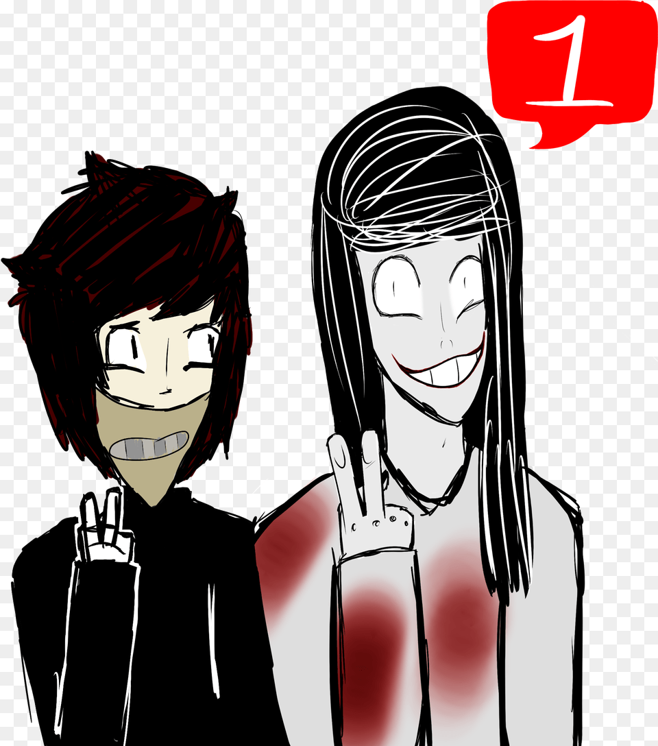 Jeff The Killer And Ticci Toby Cartoon, Book, Comics, Publication, Adult Png Image