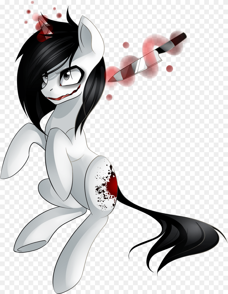 Jeff The Killer Pony By Brittmyerz1997 D83m3xf Pony, Publication, Book, Comics, Adult Free Png Download