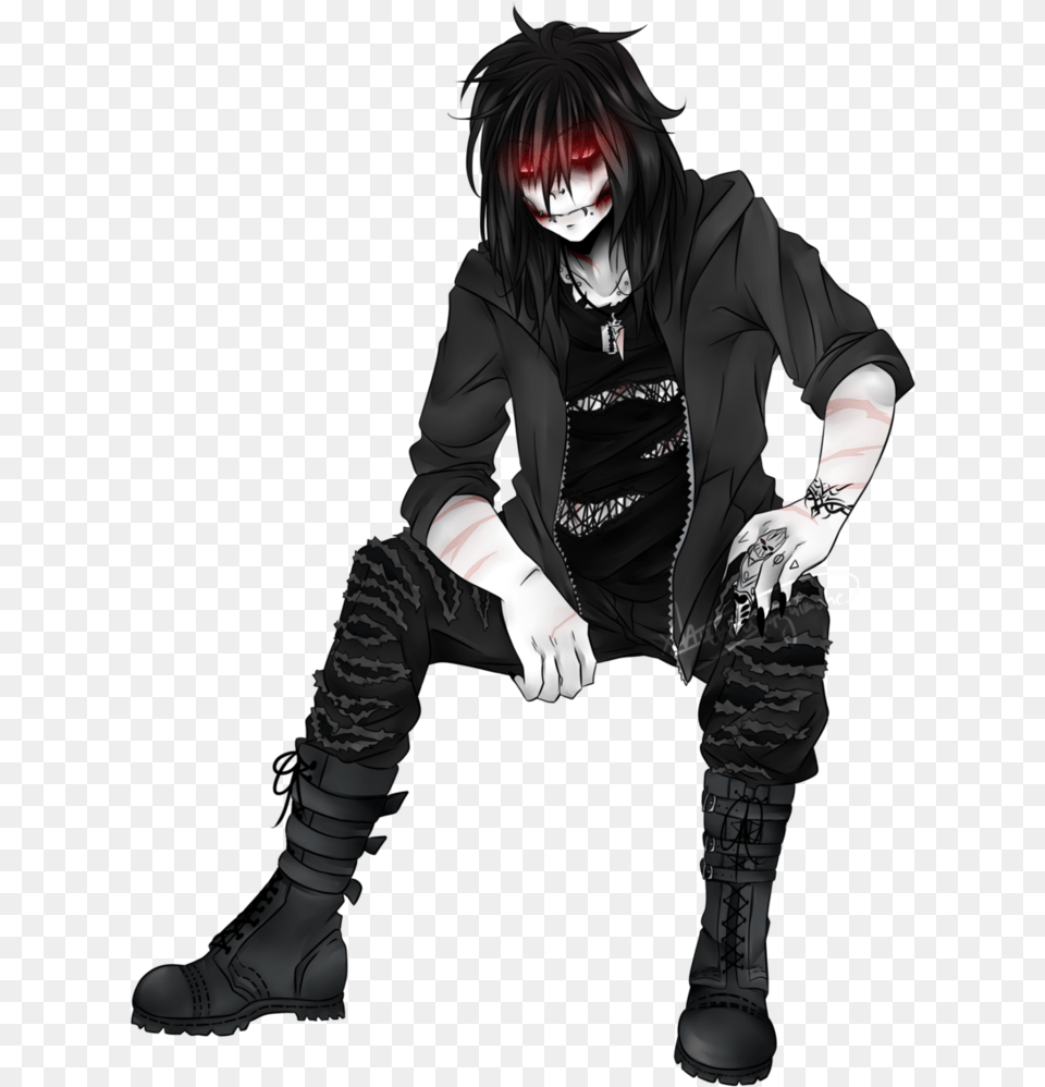 Jeff The Killer X Tarra Oc Download Laughing Jack Jeff The Killer, Adult, Book, Publication, Comics Free Transparent Png