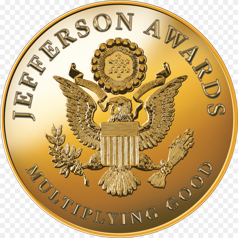 Jefferson Awards To Honor Kristen Bell Jefferson Award, Gold, Coin, Money, Disk Free Png Download