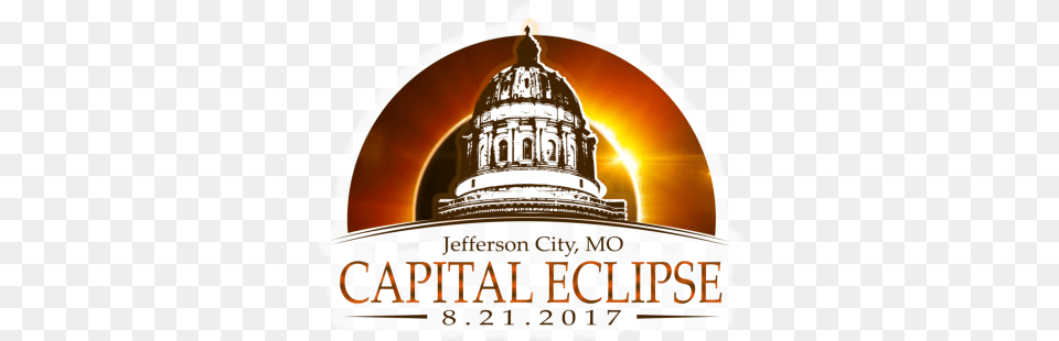 Jefferson City Capital Eclipse Logo Law, Architecture, Building, Dome, Sunlight Png