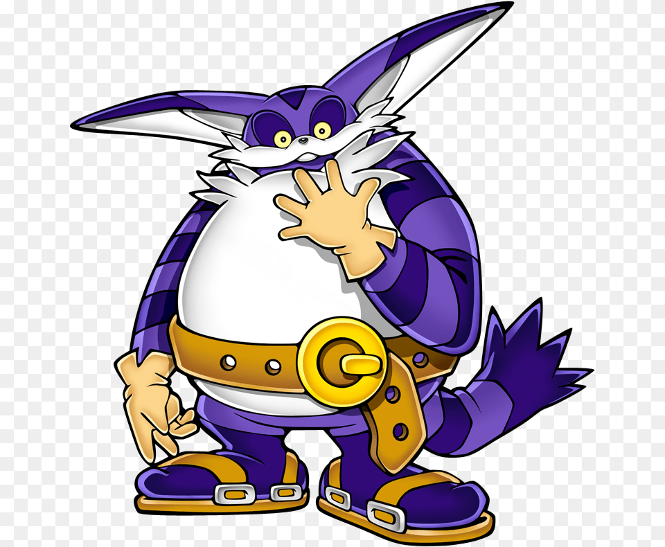 Jeffrey Grubb On Twitter Big The Cat Is Sonic The Hedgehog, Cartoon, Tool, Plant, Lawn Mower Png Image