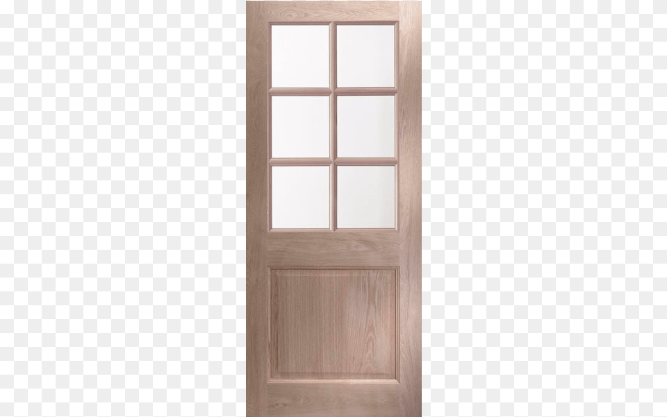 Jeld Wen Brooke 6 Lite Glazed Oak Veneer Exterior Door Doors Exterior Wooden Glazed, Architecture, Building, Housing, House Free Png