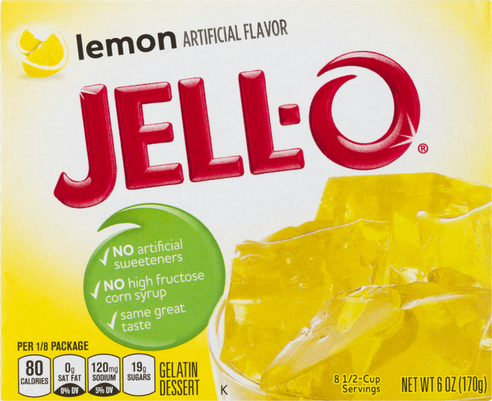 Jell O Lemon Gelatin 3 Oz Jello Free Png Download