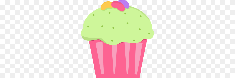 Jelly Bean Cupcake Clip Art Yuuum Cupcake Clip Art, Cake, Cream, Dessert, Food Free Transparent Png