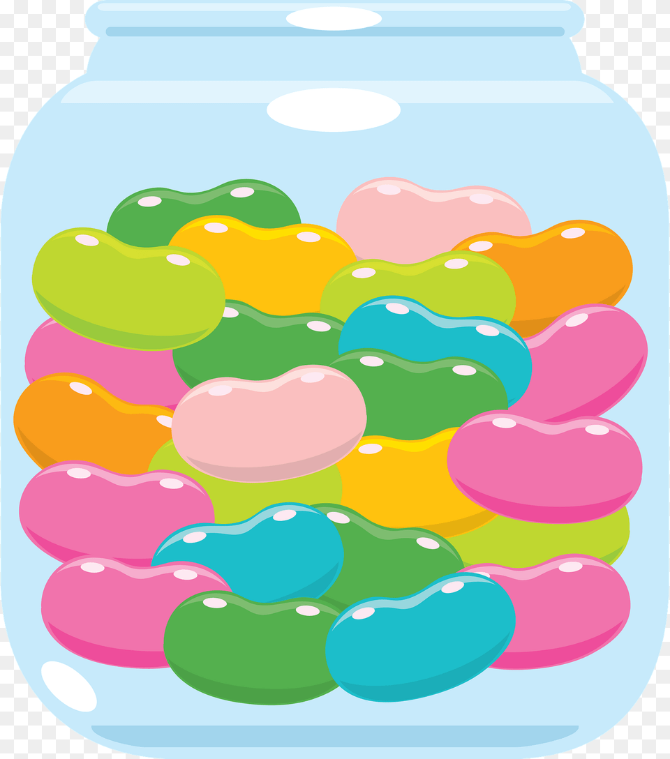 Jelly Beans Clipart, Food, Jar, Sweets Png Image