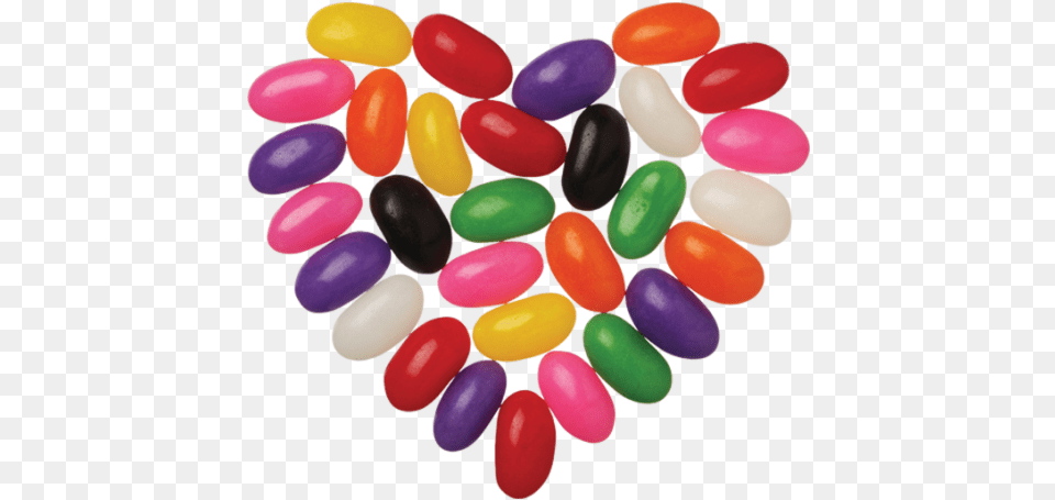 Jelly Candies Jelly Beans In A Heart, Food, Sweets, Balloon, Cutlery Free Transparent Png
