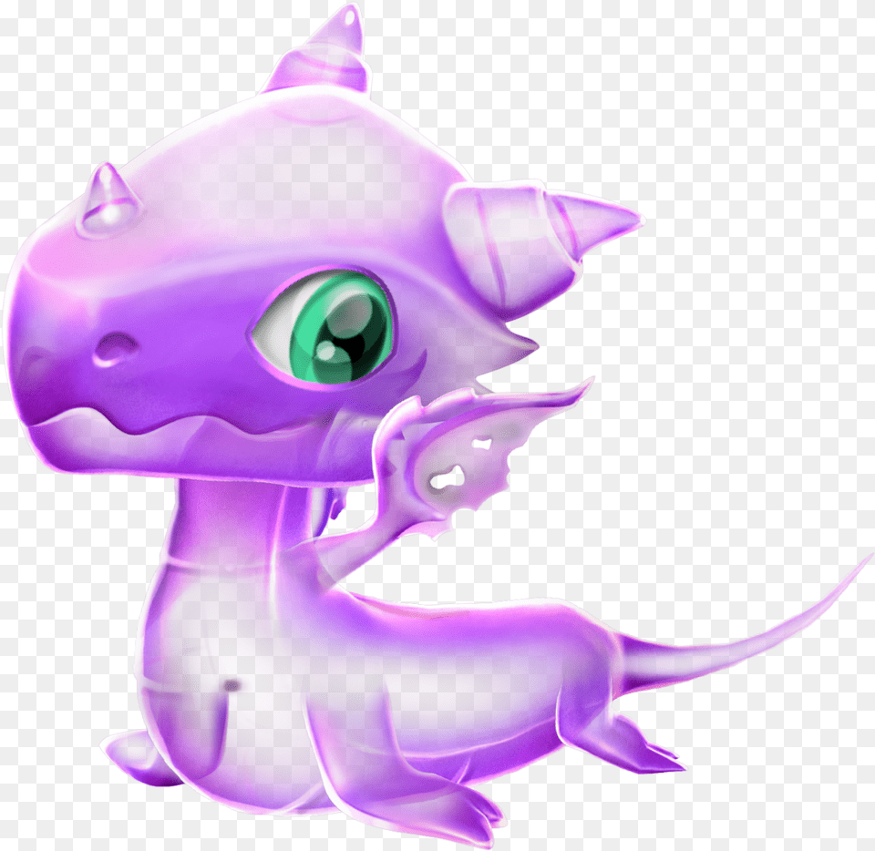 Jelly Dragon Baby, Purple, Alien Free Png