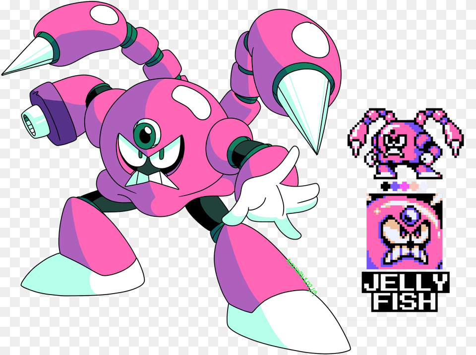 Jelly Man Megaman, Electronics, Hardware, Graphics, Art Free Png Download