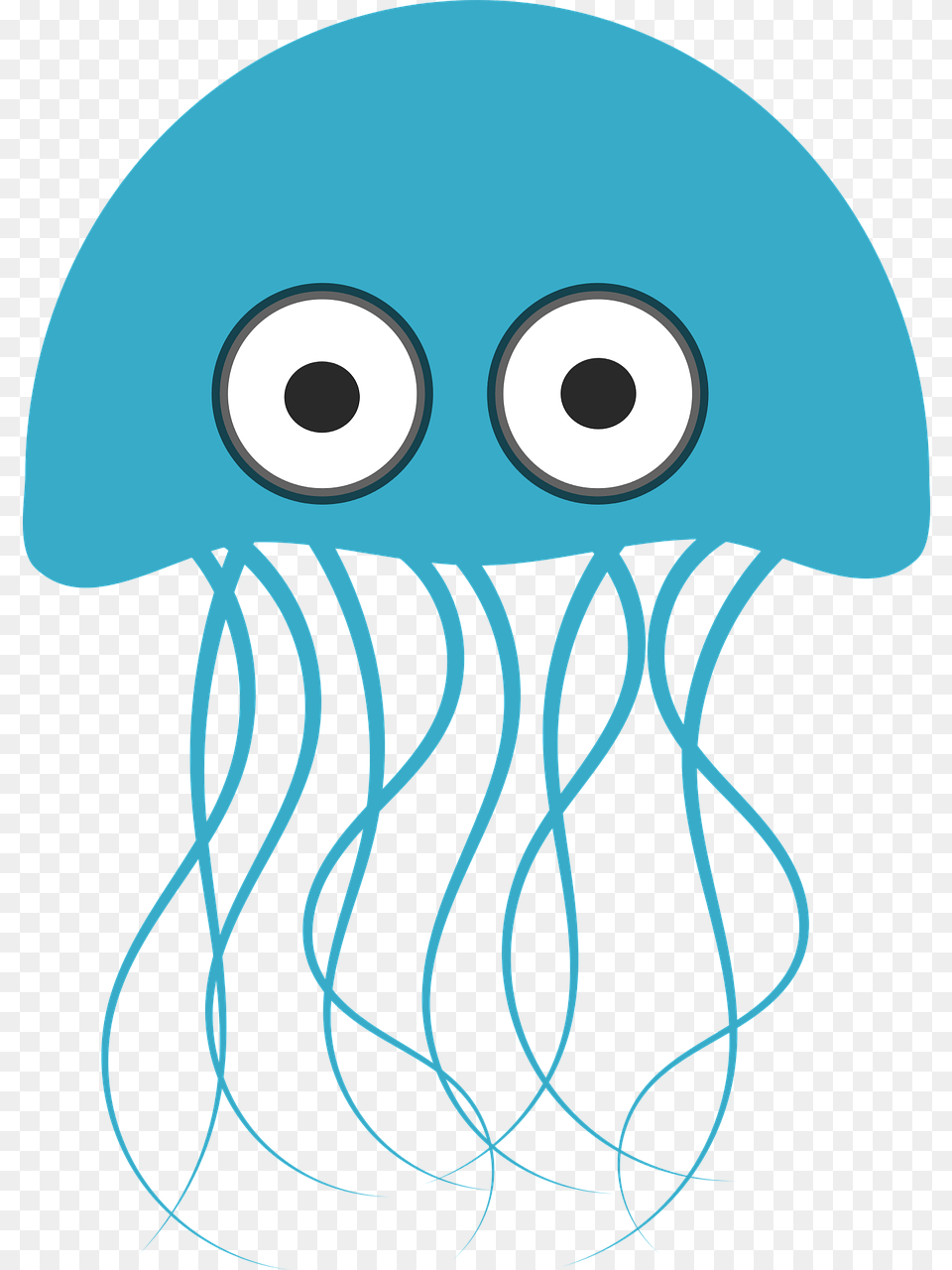 Jellyfish Blue Jellyfish Clipart, Animal, Invertebrate, Sea Life, Baby Png Image
