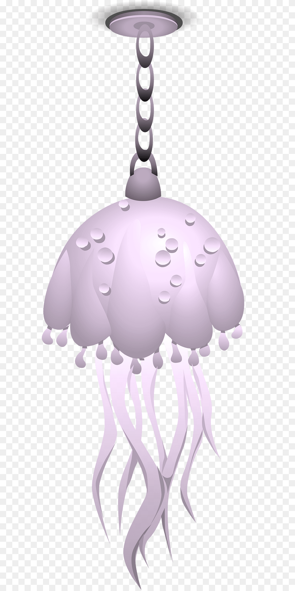 Jellyfish Ceiling Lamp Clipart, Animal, Sea Life, Invertebrate, Chandelier Png Image