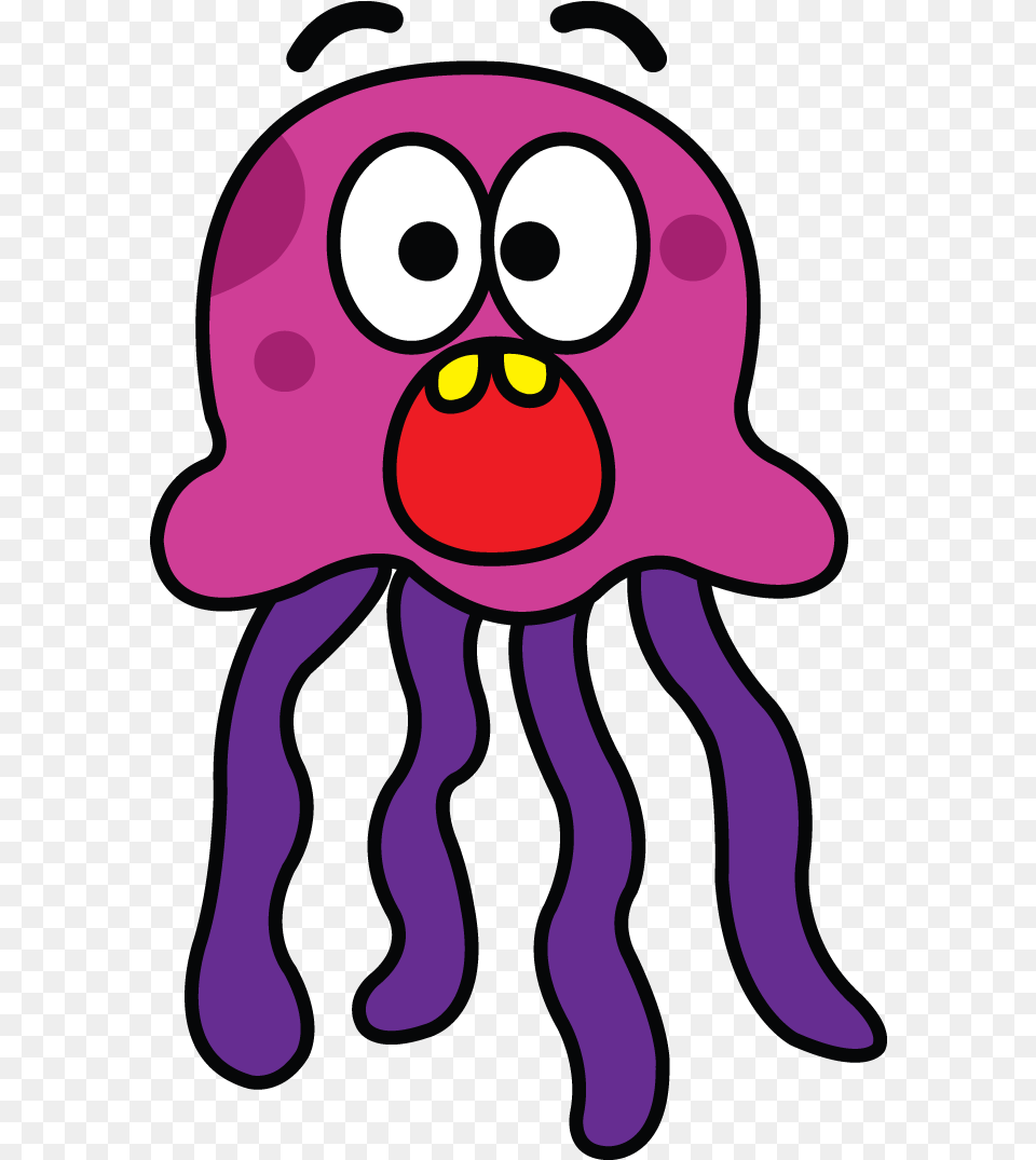 Jellyfish Drawing Tutorial Http Draw A Jellyfish Step By Step Easy, Purple, Animal, Bear, Mammal Free Transparent Png