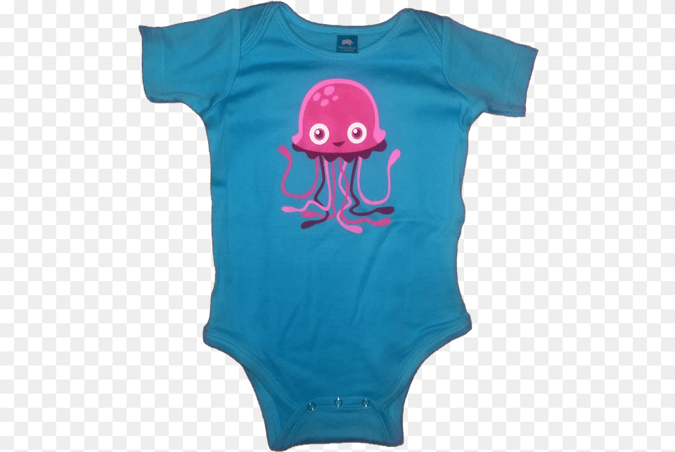 Jellyfish Infant Onesie Octopus, Clothing, T-shirt, Shirt, Animal Free Png