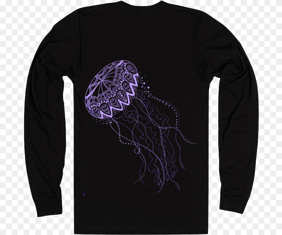 Jellyfish Longsleeve Shirt Zentangle Art Jellyfish, Clothing, Long Sleeve, Sleeve, Animal Free Transparent Png