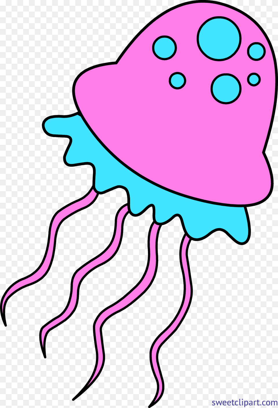 Jellyfish Pink Blue Clip Art, Animal, Invertebrate, Sea Life, Face Free Png