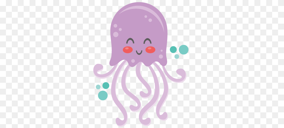 Jellyfish Svg Happy Transparent Cute Jellyfish Clipart, Animal, Sea Life, Invertebrate, Lion Free Png Download