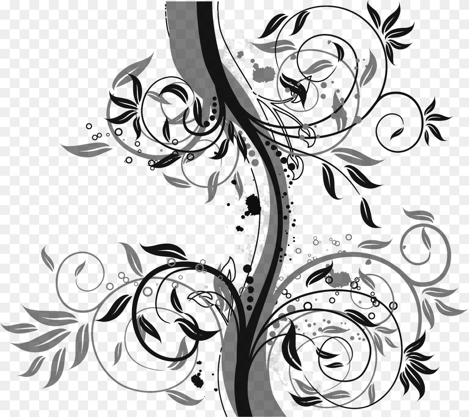 Jelouu Aqui La Parte 2 De La Florecitas Creditos Floral Brush, Gray Free Png