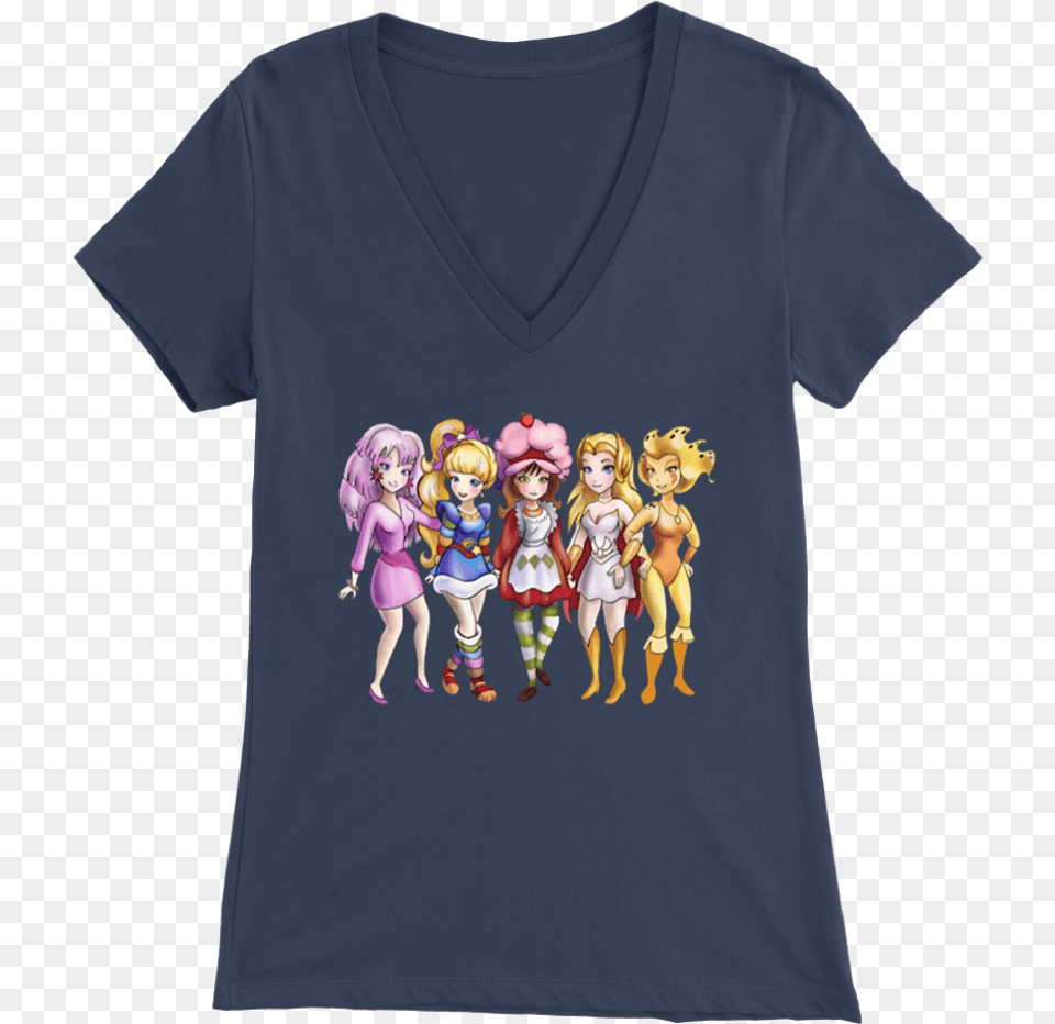 Jem Rainbow Brite And Strawberry Shortcake T Shirt Shirt, Clothing, T-shirt, Baby, Person Png Image