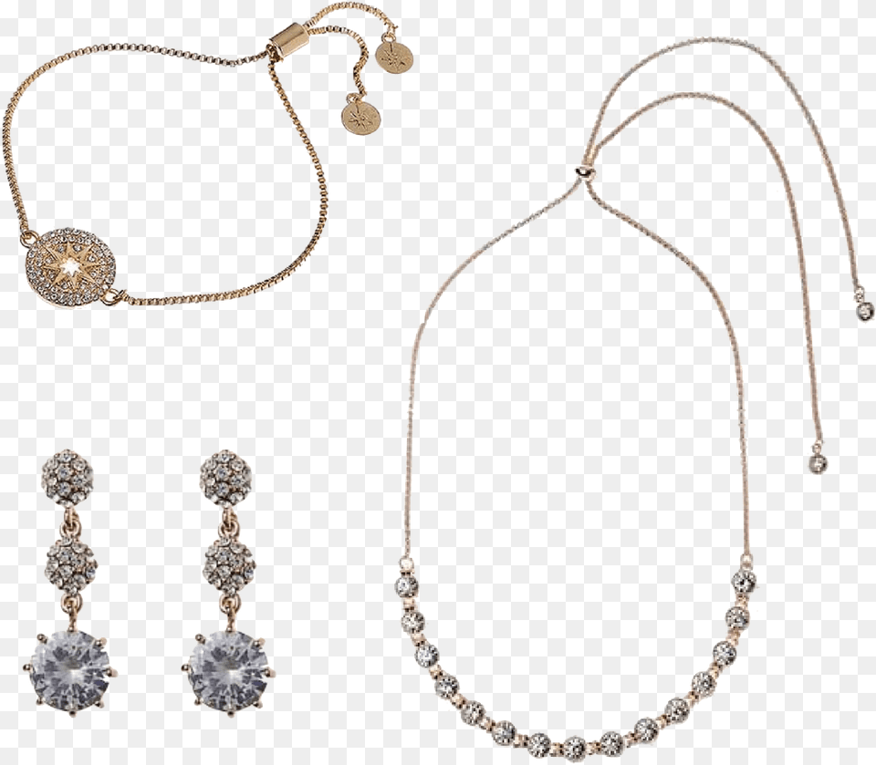 Jeminee Jewellery Gold Sophisticated Gift Set Earrings, Accessories, Earring, Jewelry, Necklace Png