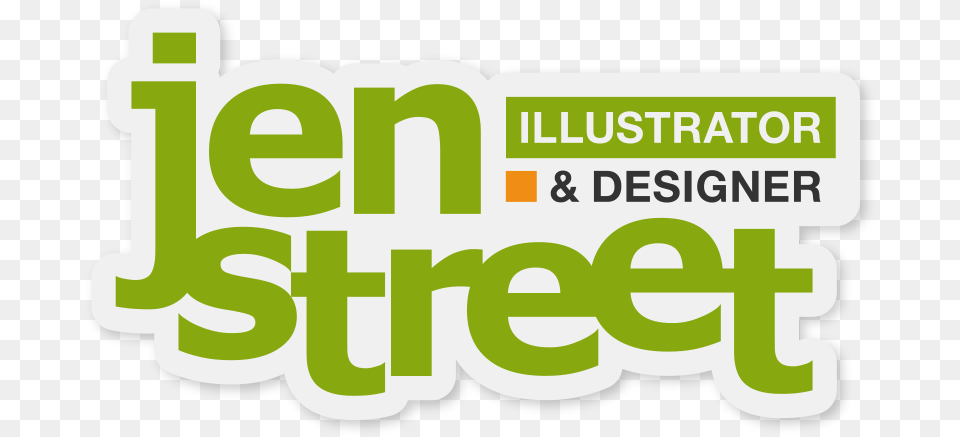 Jen Street Illustration And Web Design Graphic Design, Green, Sticker, Logo, Text Free Png