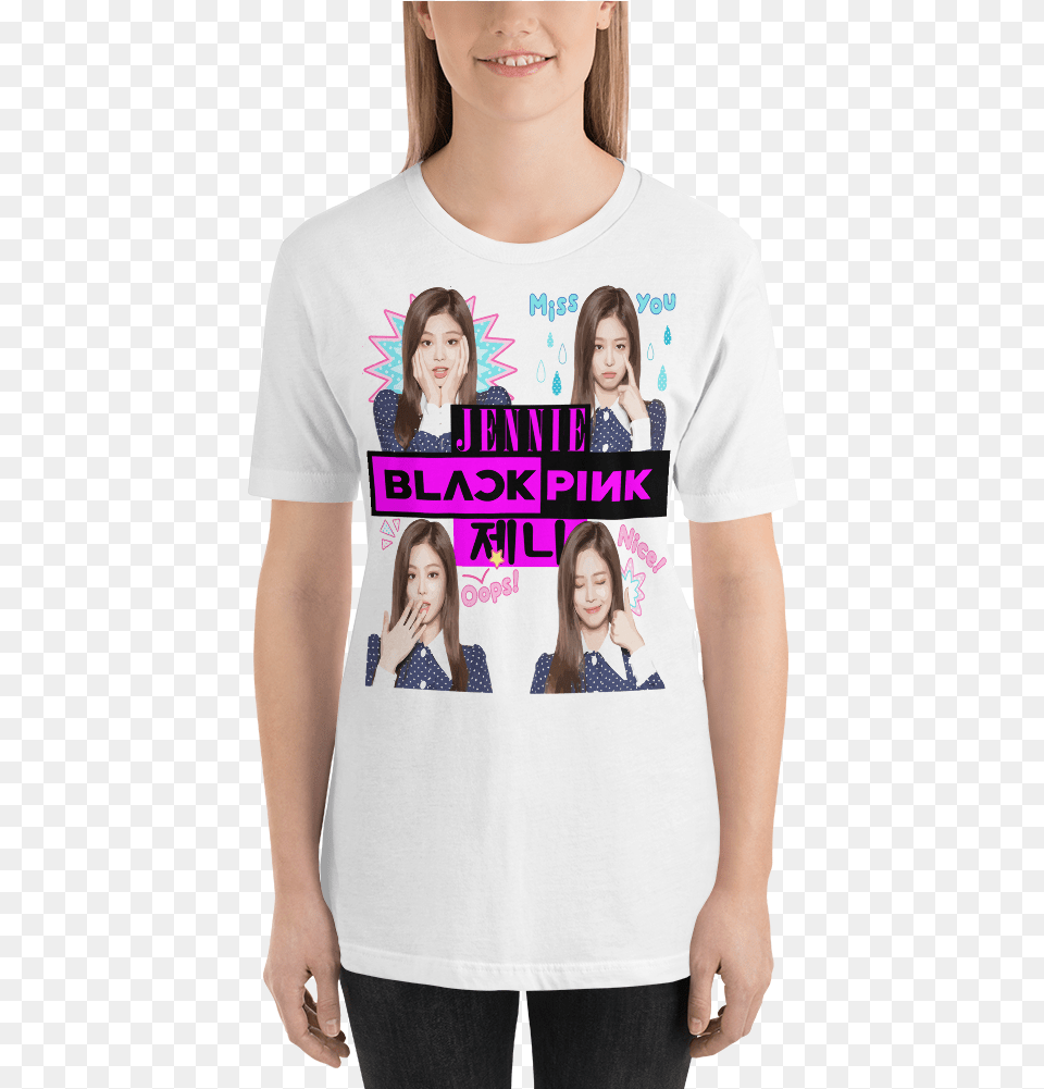 Jennie Kim Greta Thunberg T Shirt, T-shirt, Clothing, Adult, Person Free Png