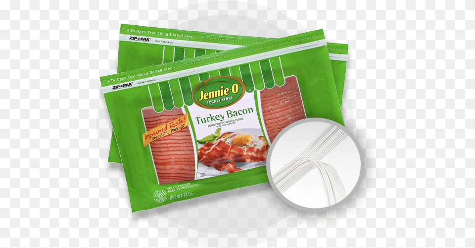 Jennie O Turkey Bacon Package Convenience Food, Meat, Pork, Lunch, Meal Free Transparent Png
