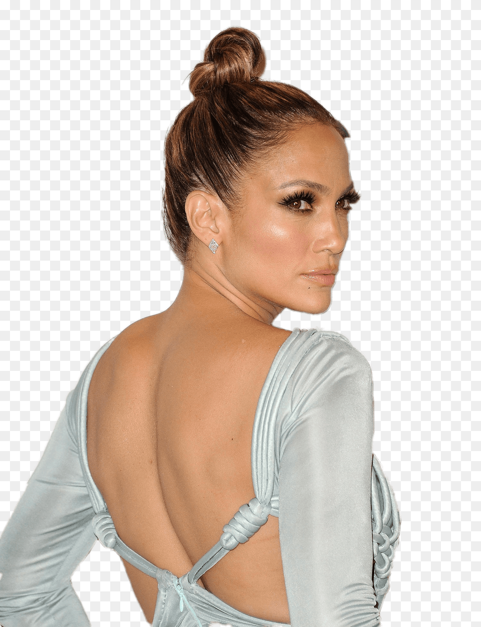 Jennifer Lopez Wearing Top Knot, Adult, Person, Woman, Female Free Transparent Png