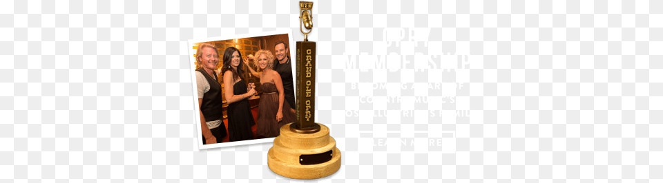 Jennifer Nettles Amp Carrie Underwood Grand Ole Opry Member Trophy, Adult, Female, Person, Woman Png Image