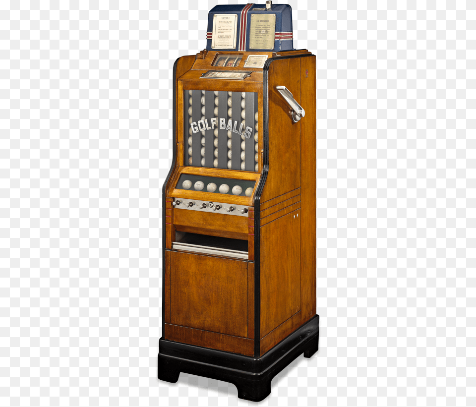 Jennings Golfa Rola Golf Ball Vendor Slot Machine Jukebox, Gambling, Game, Furniture Png Image