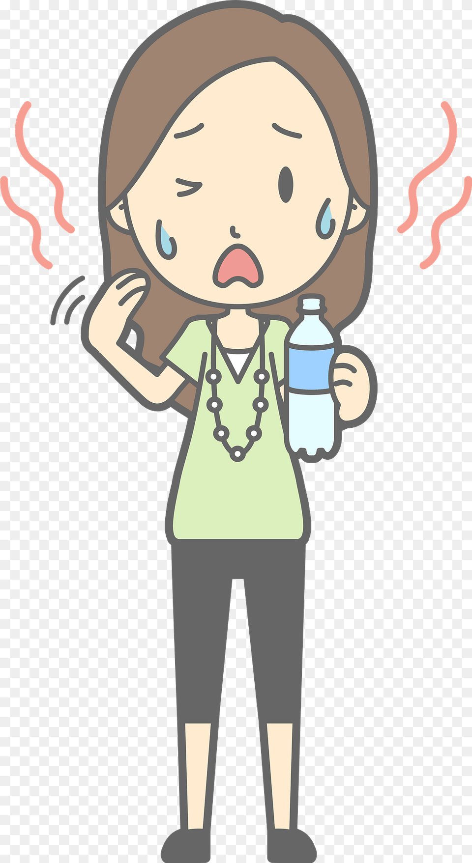 Jenny Woman Is Hot And Sweaty Clipart, Face, Head, Person, Cream Free Png Download