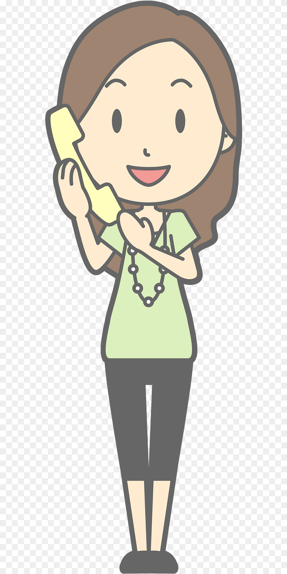 Jenny Woman Talking On The Telephone Clipart, Electronics, Phone, Person, Face Free Png Download