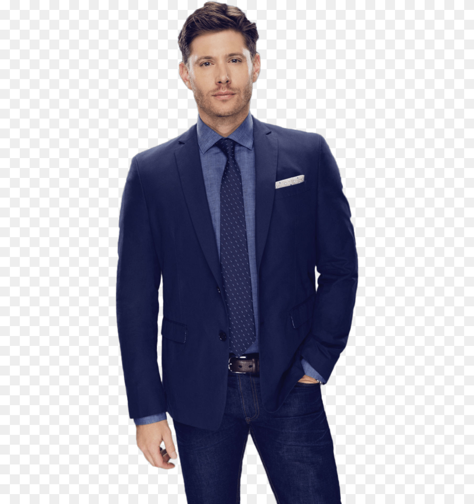 Jensen Ackles Dean Winchester In Suit, Accessories, Jacket, Tie, Formal Wear Free Png