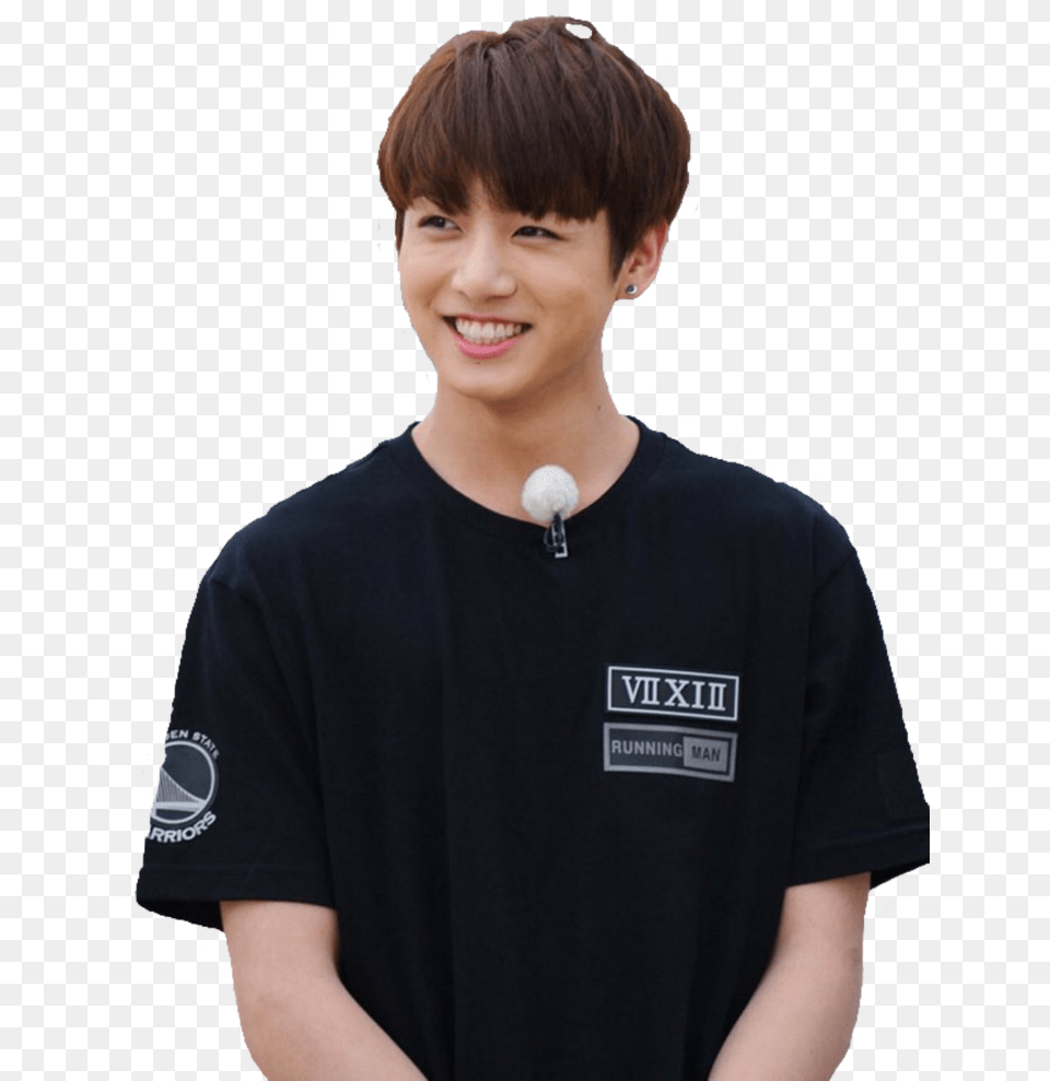 Jeon Jungkook Jungkook Running Man, Person, T-shirt, Clothing, Face Free Png