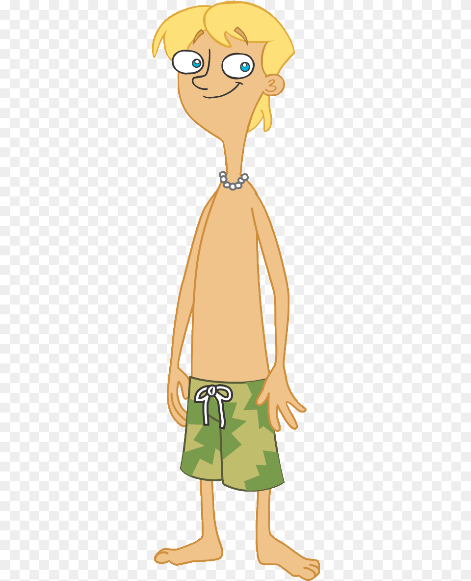 Jeremy Swimsuit Phineas Und Ferb Jeremy, Clothing, Shorts, Person, Cartoon Free Transparent Png