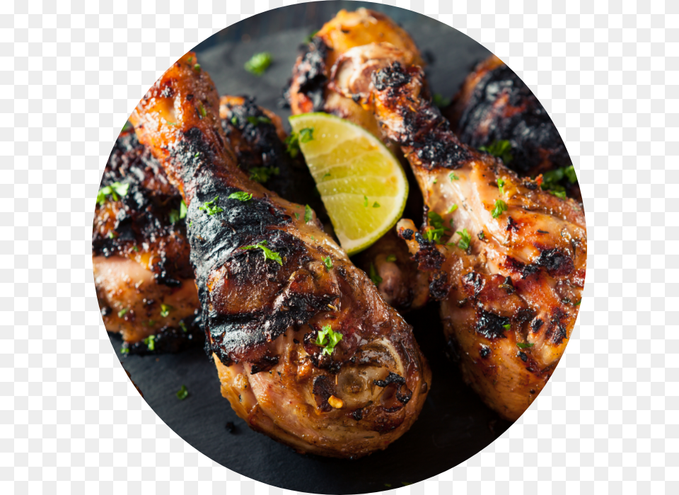 Jerk Chicken, Food, Meat, Pork, Citrus Fruit Png Image