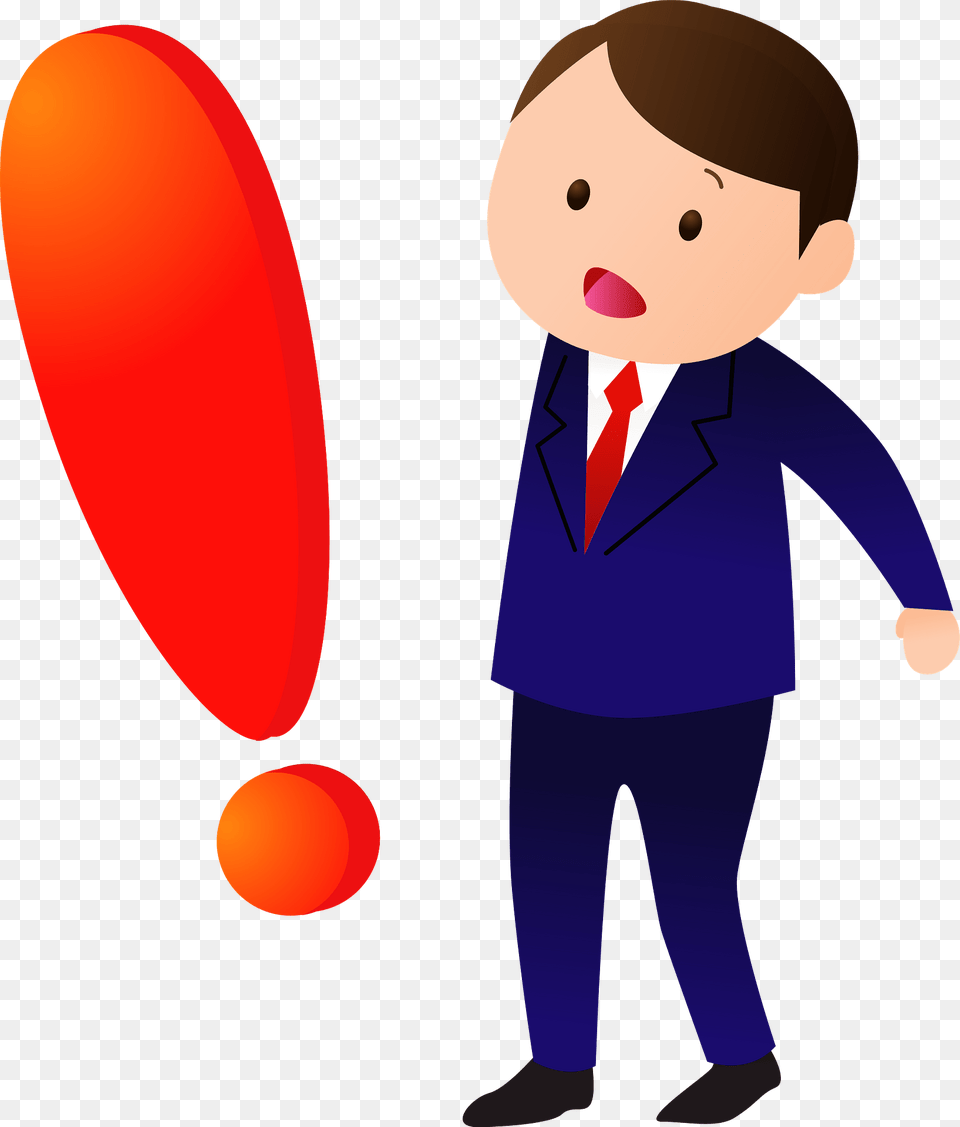 Jerry Businessman Is Surprised Clipart, Balloon, Baby, Person, Formal Wear Free Png