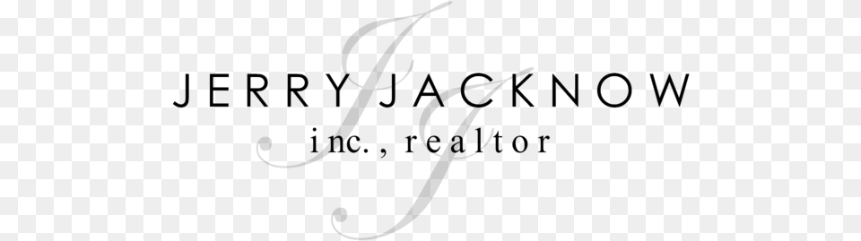 Jerry Jacknow Logo Calligraphy, Gray Png Image