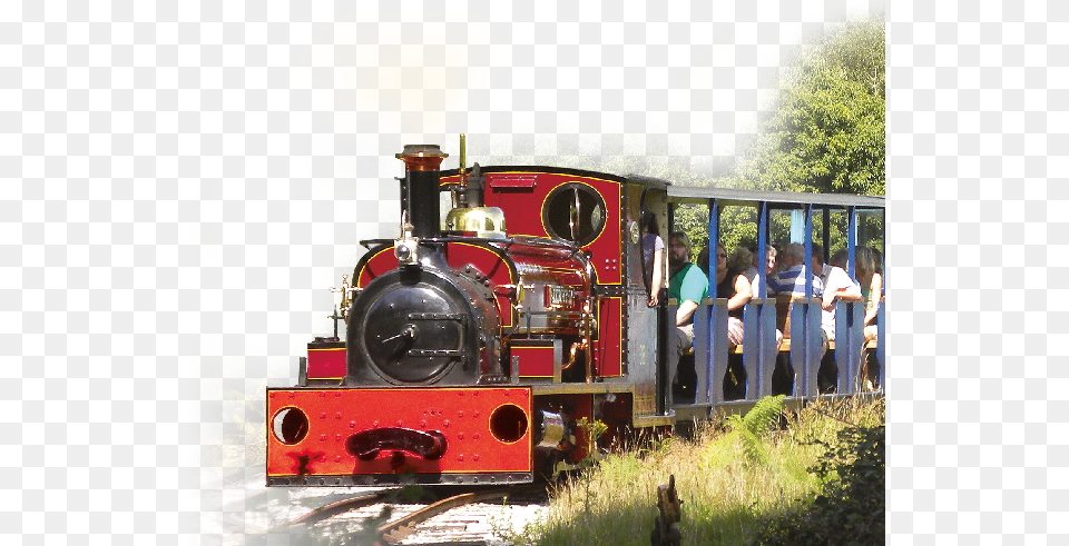 Jerry M On The Quarry Railway At Hollycombe Hollycombe Train, Vehicle, Transportation, Locomotive, Person Png