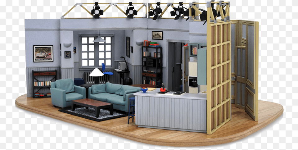 Jerry Seinfeld Apartment Model, Architecture, Room, Living Room, Interior Design Free Transparent Png