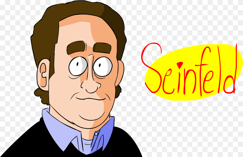 Jerry Seinfeld Cartoon, Adult, Person, Man, Male Free Transparent Png